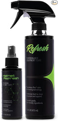 Molecule Helmet Refresh Premium Helmet Care Helmets Visors and Goggles Cleans and Deodorizes 4 Ounce Bottle &amp 16 Ounce Bottle