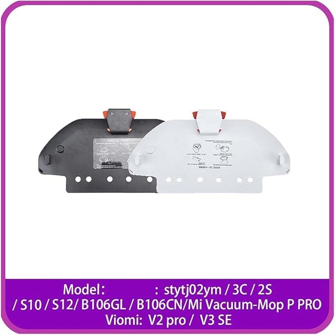 AgaShi Mop Rag Holder/Mop StandVacuum CleanerCompatible for Xiaomi STYTJ02YM/3C/2S /S10/S12/B106GL/B106CN/P PROCompatible for Viomi V2 Pro/V3 SE (Color : 1pcs-01)