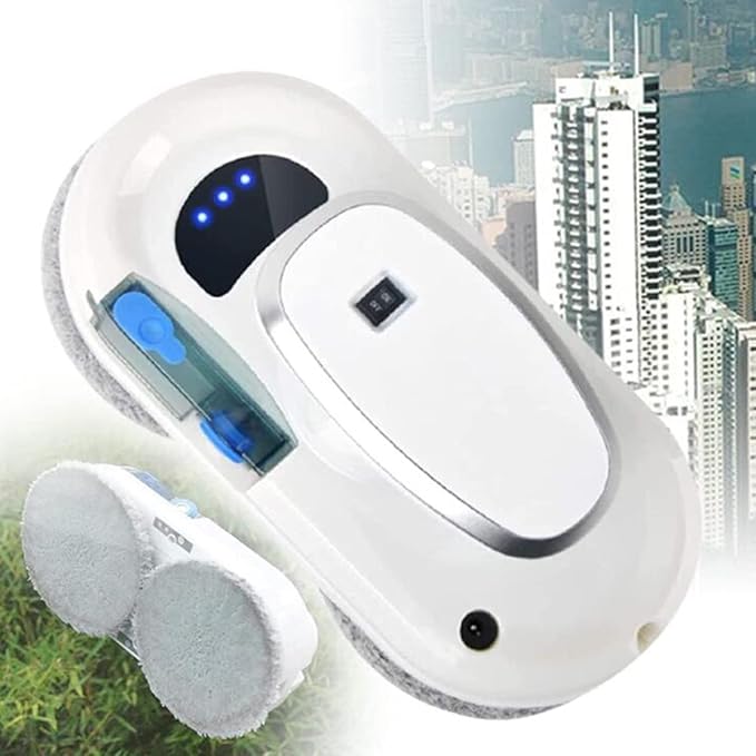 Window Cleaner RobotAutomatic Water Spray Smart Glass Cleaning Robotic3 Cleaning Methodsfor Indoor and Outdoor Glass Tile Window Smart Cleaner Kit