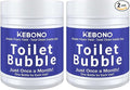 Toilet Cleaner - 2 Bottles Powerful Bathroom Cleaning Product Effectively Removes Stubborn Stains - Powder - 8.4 Ounces