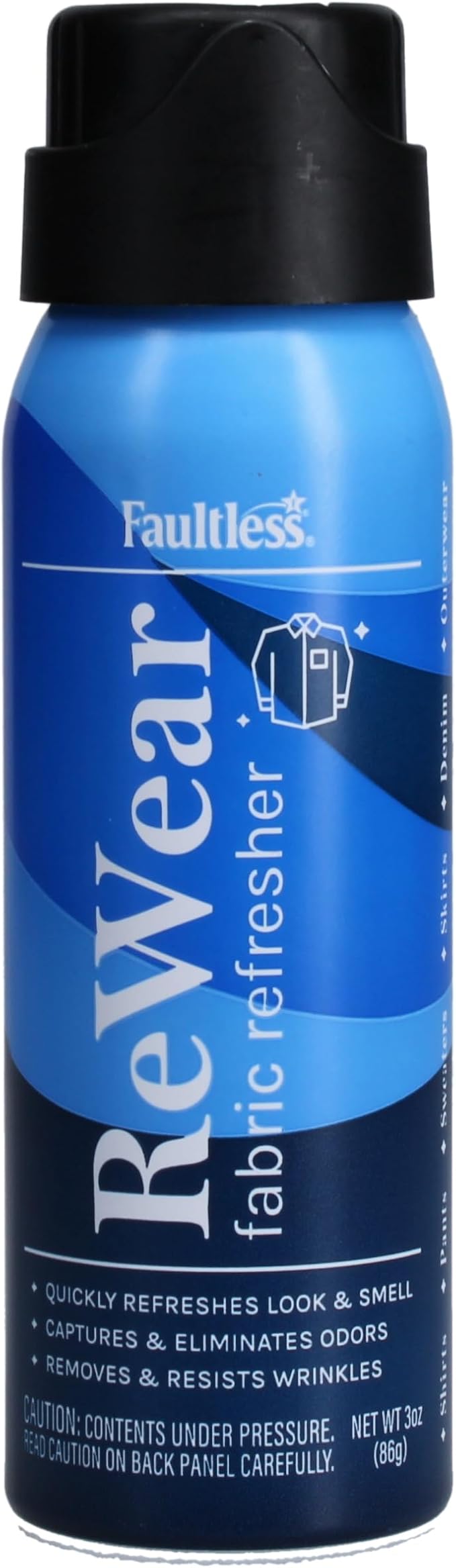 ReWear Fabric Refresher On-The-Go 3 oz. Multipack (6-Pack) - TSA-Friendly Travel Size Wrinkle &amp Odor Remover for Clothes