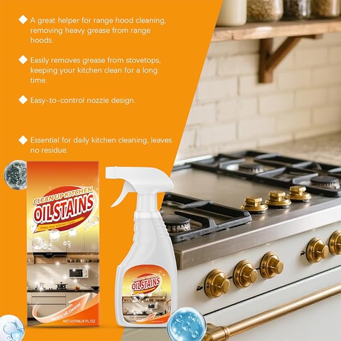 Heavy-Duty Kitchen Degreaser Foam Cleaner 2026 New Multifunctional Powerful Oven Cleaner Heavy Clean Up Kitchen Oil Stains Spray for Stove Counter Tops Range Hoods (2 Heavy)