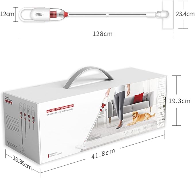 Cordless Vacuum Cleaner Lightweight Vacuum Cleaner 70W Stick Vacuum with 40min Max Long Runtime for Home Hard Floor Carpet Pet Hair (B)