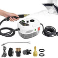 Car Steam Cleaner 2500w High-Temp Portable Machine Shaker Plus Steam Cleaner 2500w Handheld High-Temperature Pressurized SteamCleaner With Gloves for Home Auto Detailing (White)