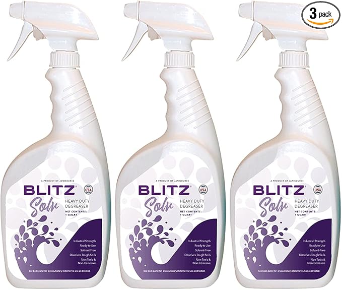 BlitzSolv RTU Multi-Purpose Degreaser Quart (3-Pack)…