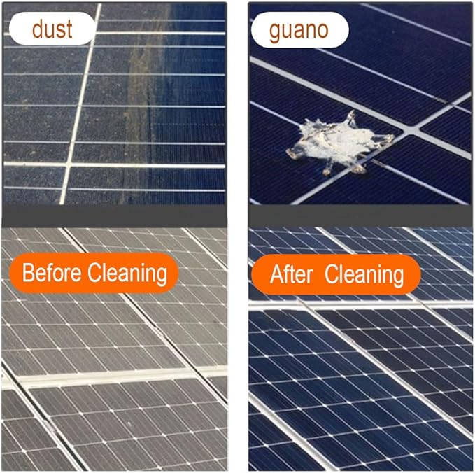 Window Cleaning Kit Outside Window Cleaner Retractable Rotatable Brush Head for High Altitude Car Window Glass Truck Window Wall and Photovoltaic Solar Panel Cleaning.