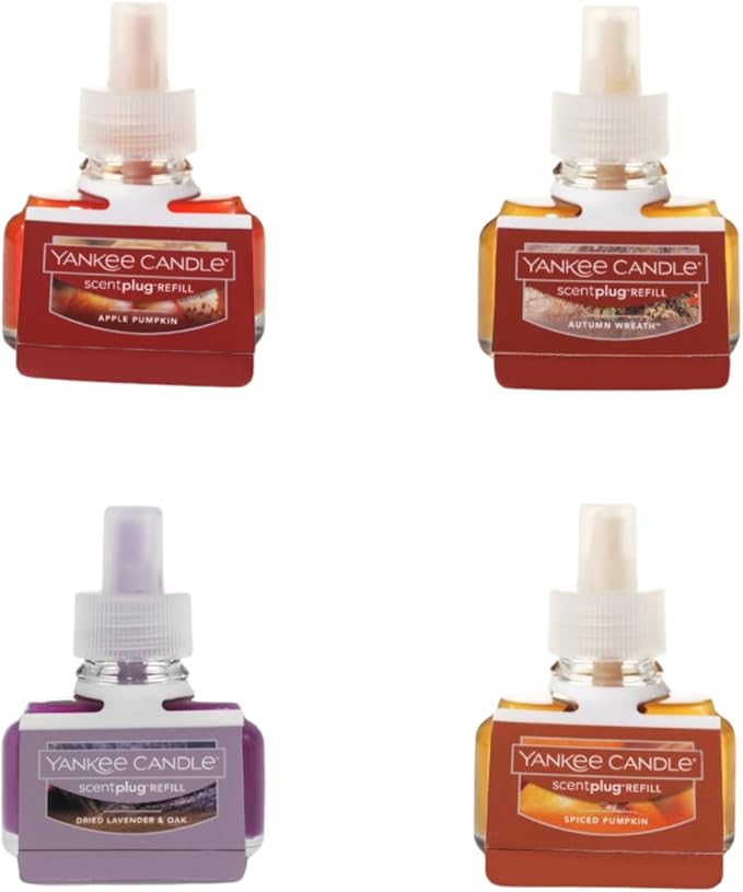 Yankee Candle Electric Plug Refill Scent (Pack of 4 Fall Foliage)