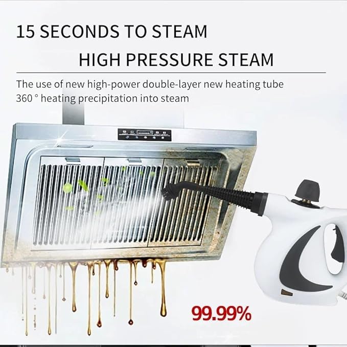 Steam Cleaner Pressurized Handheld Multi-surface Natural SteamCleaner SteamCleaner For Upholstery Kitchen Bathroom Car Interior