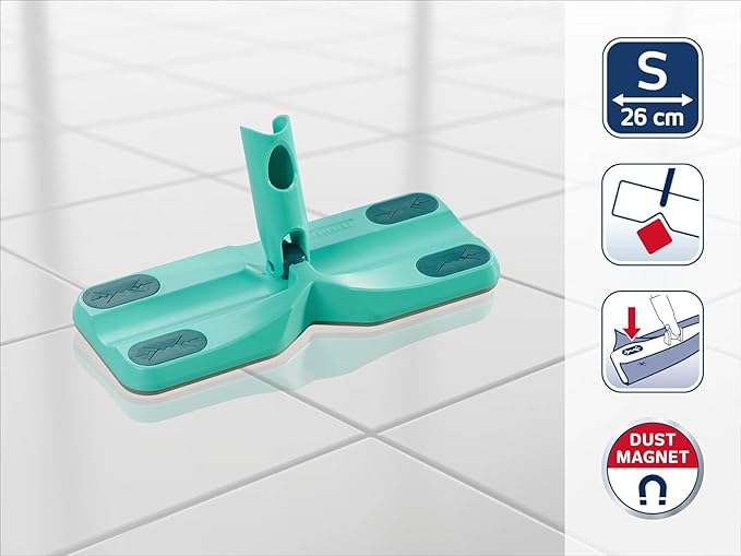 Leifheit Clean and Away Dusting Mop Head for Click System Plastic Turquoise