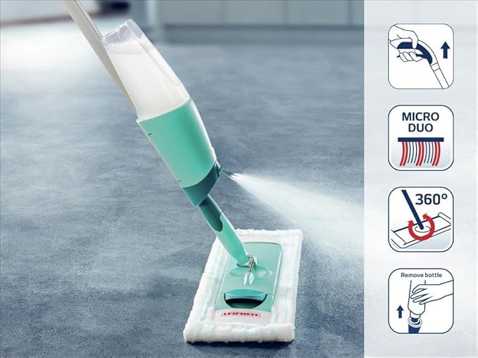 Leifheit Comfort Easy Spray Mop Aluminum XL 130 x 16.5 x 11 cm