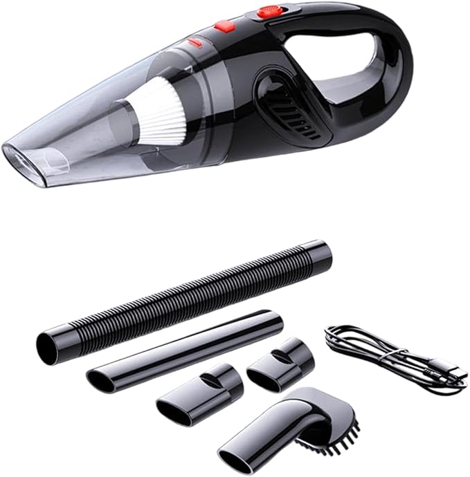 Portable Car Vacuum Rechargeable Car Machine Technology Small Design ABS Texture for Travel Use