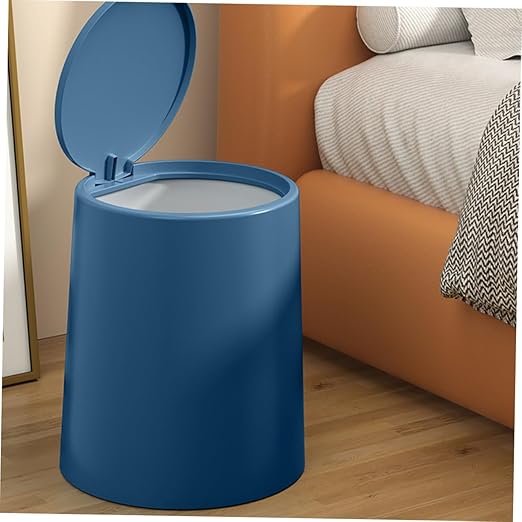 PRETYZOOM Detachable Dual Compartment Garbage Can with Pressing Lid Wastebasket for Home Kitchen Office and Bedroom Modern Nordic Design Safe and Reusable Waste Container