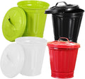 4Pcs Decorative Trash Can with Lid Cute Small Garbage Bins for Desk Bedroom and Living Room Convenient Rubbish Bins and Stylish Wastebasket and