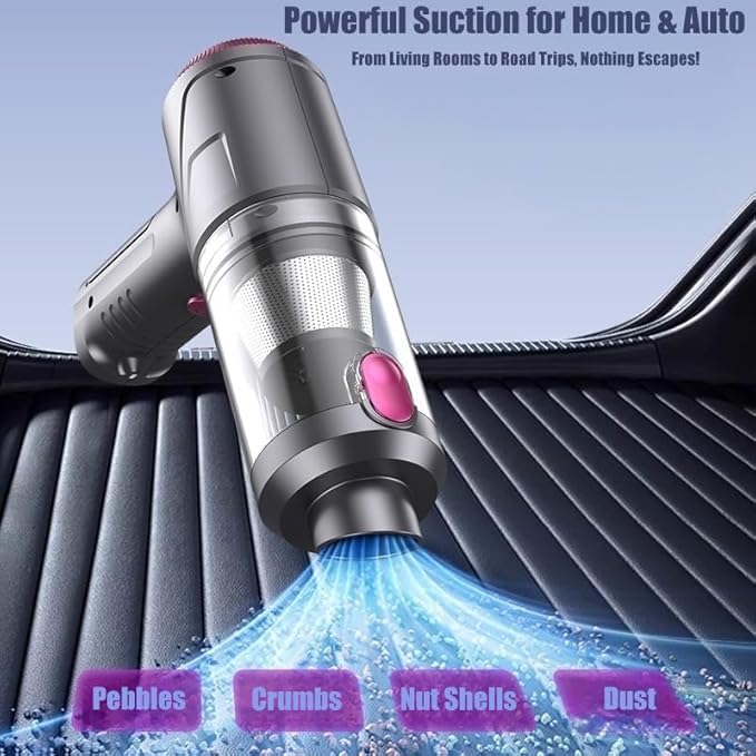 Handheld Car Vacuum Cleaner Cordless with Brushless Motor 12000PA High Power Vacuum Cleaner &amp Air Duster 4 in 1 Keyboard Portable Mini Hand Held Vacuums Cleaner for Car Home
