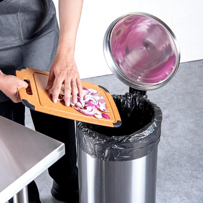 Restaurantware RW Clean 13 Gallon Trash Bags 1000 Light-Duty Garbage Can Liners - Fits 12-16 Gallon Trash Cans Stretchable Black Plastic Bin Liners With Star Seal Bottom