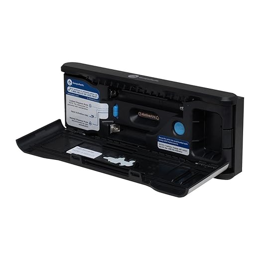 Georgia-Pacific ActiveAire Automated in-Stall Air Freshener Dispenser by GP PRO (Georgia-Pacific) Stainless Finish 56764 9.500 W x 1.170 D x 3.500 H