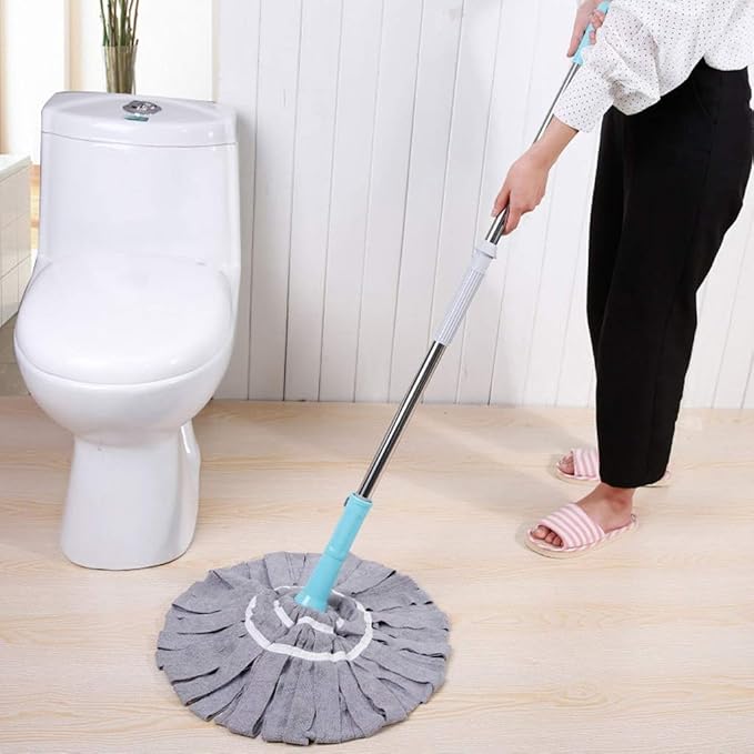 Microfiber Mop Dust Mops Washing Mop Hand-Free Floor Cleaning with Removable Washable Heads Product and Packaging Upgrade