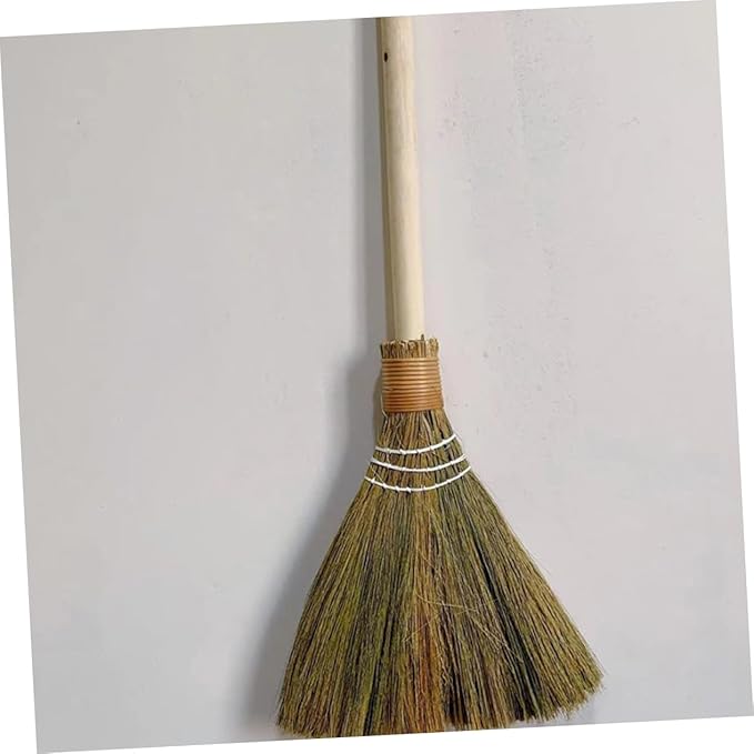 GLEAVI 2pcs Hand Woven Broom Whisk Broom for Home Office Cleaning Portable Multi Functional Dust Sweeper Natural Material Design for Everyday Use