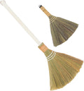 PRETYZOOM 2pcs Elegant Handmade Soft Bristle Broom Removable Handle Small Whisk Broomstick for Living Multipurpose Cleaning Tool