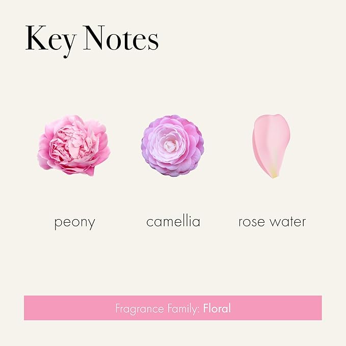 LAFCO New York Signature Reed Diffuser Duchess Peony - 15 oz - Up to 9 Months Fragrance Life - Reusable Hand Blown Glass Vessel - Natural Wood Reeds - Made in The USA