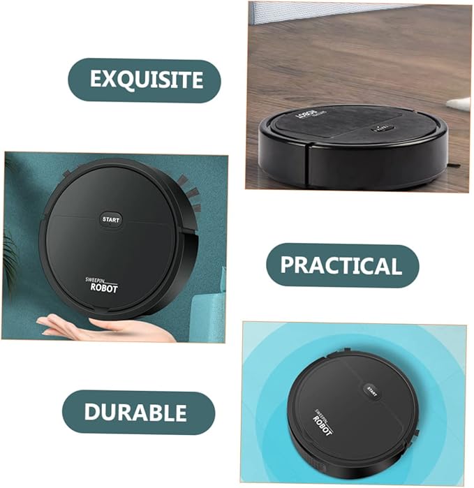 TIDTALEO Electric Floor Sweeping Compact Design for Spaces Cleaning Dual-Sided Extended Brush Efficient Household Mopping and Vacuuming