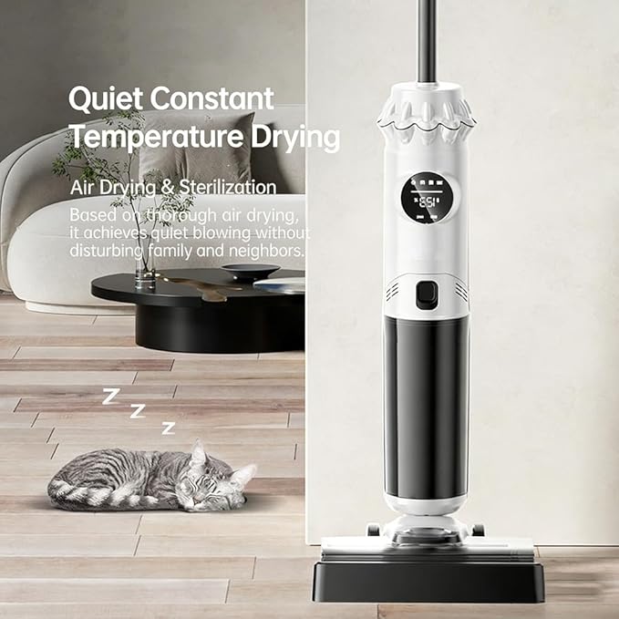 Vacuum Mop Wet/Dry Vacuum for Hard Floors Cordless Vacuum Cleaner with Fully Automatic Mopping Robot—Three-in-One