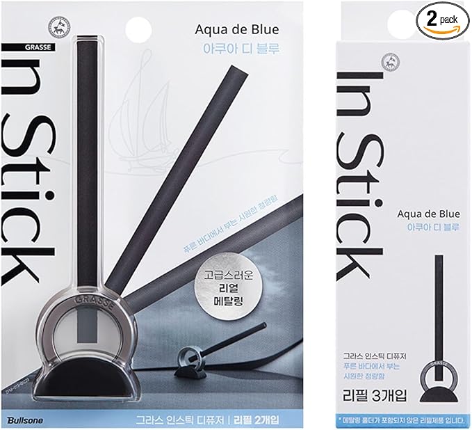 Bullsone Diffuser Natural Home Car Incense Air Freshener Refills Luxury Home Car Perfume including 5 refills - Aqua De Blue