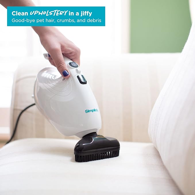 Simplicity Vacuums Flash Mini Handheld Vacuum with Attachments Powerful Corded Hand Vacuum for Craft and Sewing Projects Small Vacuum for Car Detailing F1
