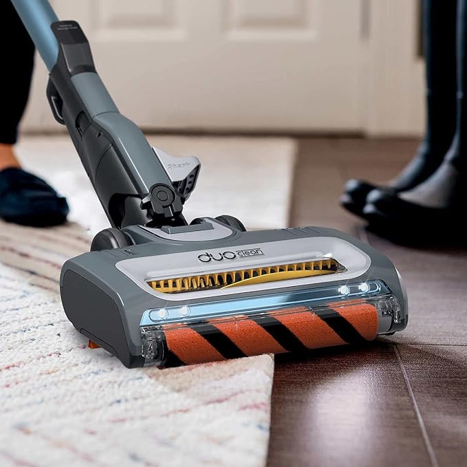 Shark UV580 Corded Stick Vacuum Performance Ultralight DuoClean with Self-Cleaning Brushroll Removable Handheld Blue (Renewed)