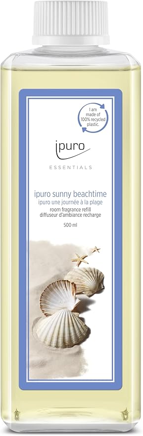 ipuro - Refreshing sunny beachtime room fragrance refill - subtle room fragrance refill with sparkling and fresh notes - stylish room fragrance refill bottle for a puristic fragrance experience 500 ml