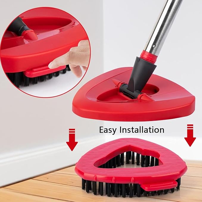 8-Pack Reusable Mop Head Replacement for O Cedar Easywring 1-Tank System Microfiber Spin Mop Refills Compatible with Vileda 2-in-1 Turbo Triangle