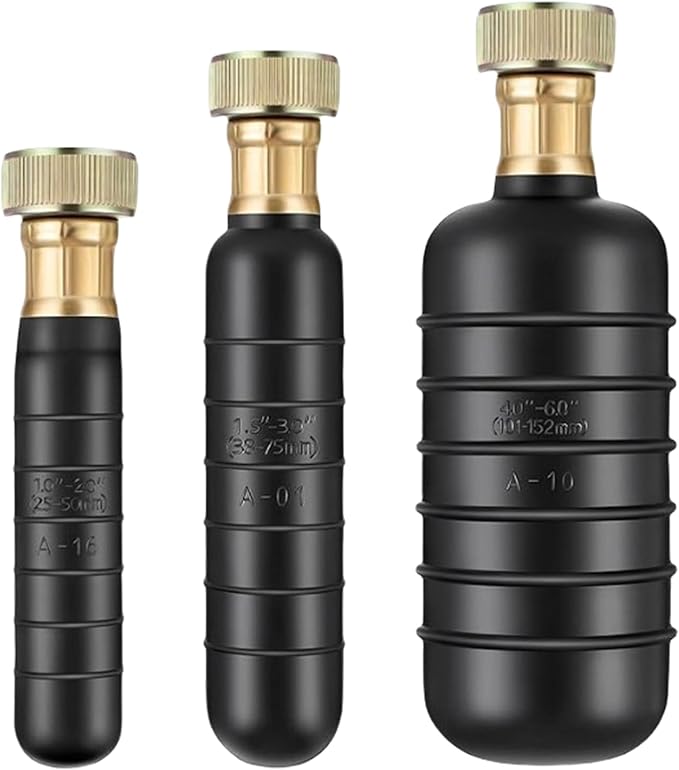 3Pcs Drain Bladders Rubber Kitchen Plumbing Hair Clog Remover Fits 1 to 6inch Pipe for Main Drain Sewer Kitchen Sinks