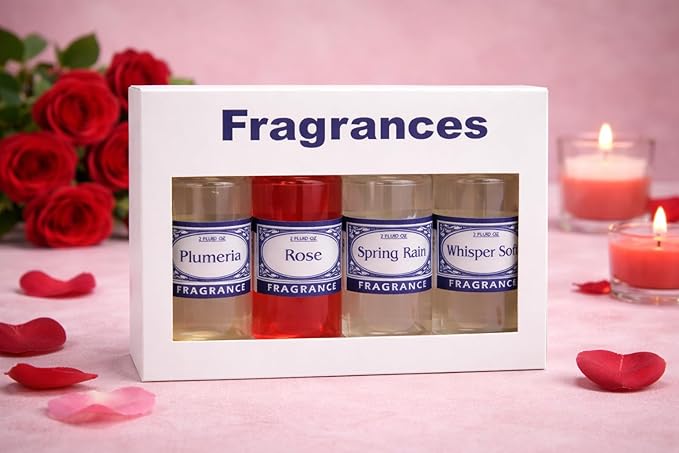 Rainbow RainMate Sirena Hyla Compatible Vacuum Fragrances – Assorted Fragrance 4-Pack For Water-Based Vacuums (Scent of Love - Rose Plumeria Spring Rain Whisper Soft)