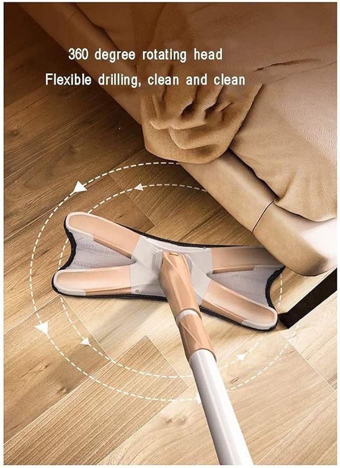 Mop Dragging Board Automatic Rebound Free Hand Lazy Mop for Home Store Cleaner Flat Mop