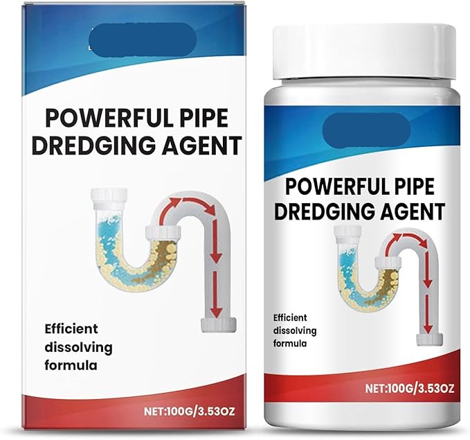 Drain Cleaner - Unclog Kitchen &amp Toilet Pipes Deep Cleaning Decontamination Agent Fresh Scent(2PCS)
