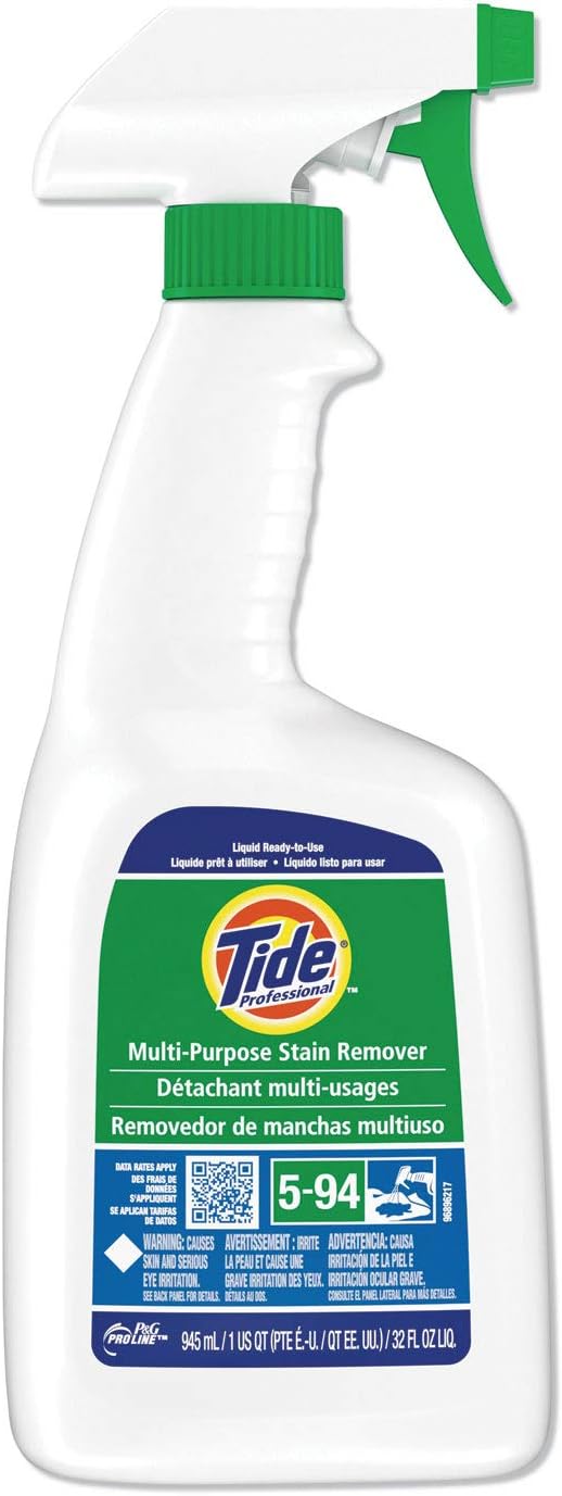Proctor &amp Gamble Tide Line Multi Purpose Stain Remover Amber 32 oz Bottle Scented Liquid | 9/Case