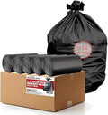 30 Gallon Trash Bags 250 Count Black Garbage bags Multi-purpose Trash Can Bin Liners for Bathroom Office Industrial Commercial Janitorial Municipal Recycling