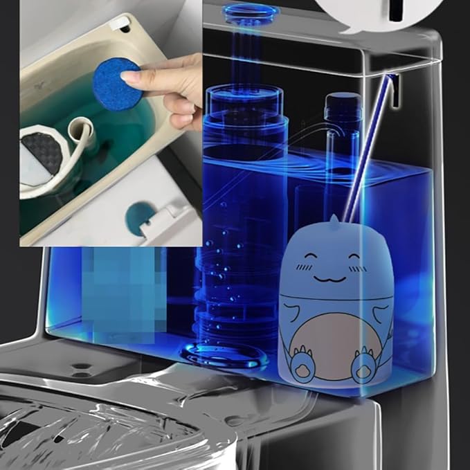 Toilet Cleaner &amp Toilet Deodorizer Wonder 2025 New Toilets Bowl Cleaner Bottle Cute Dinosaur-Shaped Bathroom Toilets Tank Cleaner with Ocean Jasmine And Peach Scent (3 Mix)