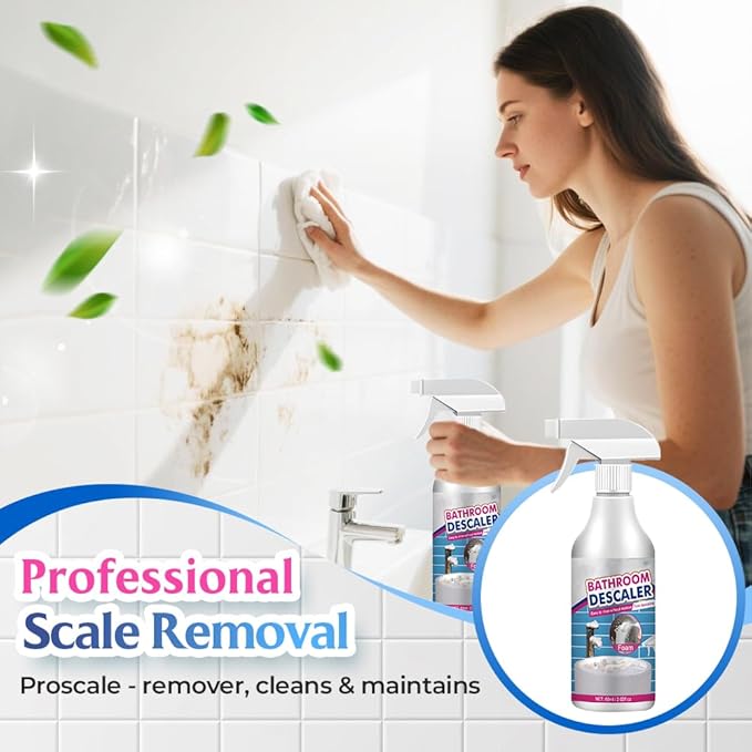 Bathroom Descaler Foam Cleaner 2026 New Foam Spray Cleaner Multipurpose Stubborn Stains Remover for Kitchen Bathroom Hard Water Stain Remover for Home Use (3 Pcs)