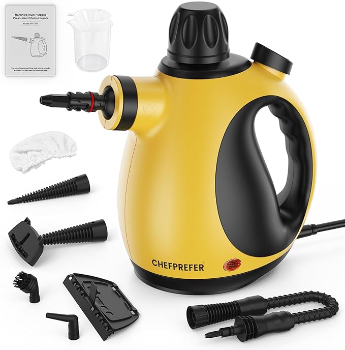 Handheld Steam Cleaner - High Pressure Steam Cleaner for Home Multi-Functional Cleaning Tools for Kitchen Bathroom Couch Car. Portable Steamer Makes Housework Easier