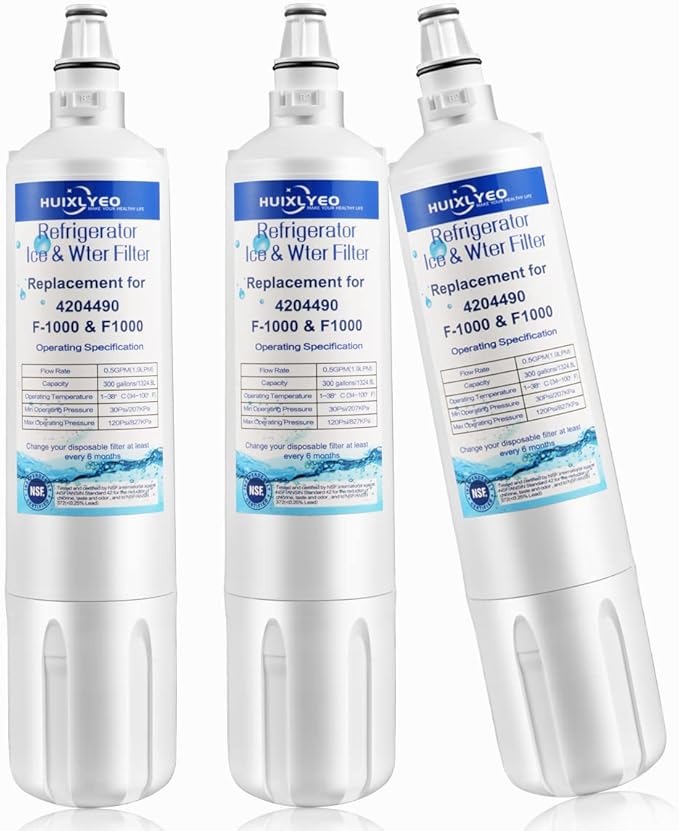 4204490 Water Filter Replacement for Sub-Zero 4204490 4290510 Refrigerator Water Filter 3Pcs