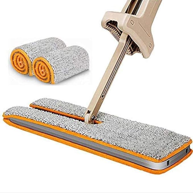 Microfiber Hardwood Floor Mop Washable Reusable Flat Mops Cloths/Pads for Wet or Dry Floor Cleaning