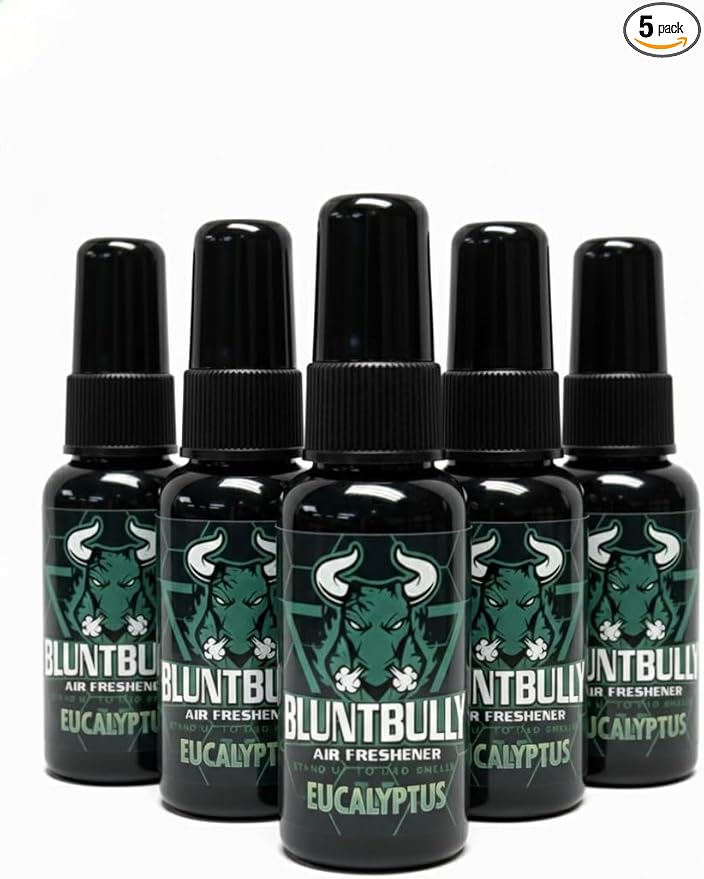Air Freshener (Eucalyptus) (5 Pack) Premium Oil Based Air Freshener Spray. Long-Lasting Room Bathroom Office &amp Car Scent | Eliminates Odors from Smoke Pets &amp More