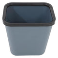 VICASKY Small Fire-Resistant Plastic Trash Can 8L Thickened Square Wastebasket for Home Office and Hotel Use Light Gray Compact Bin for Desk and Room Organization