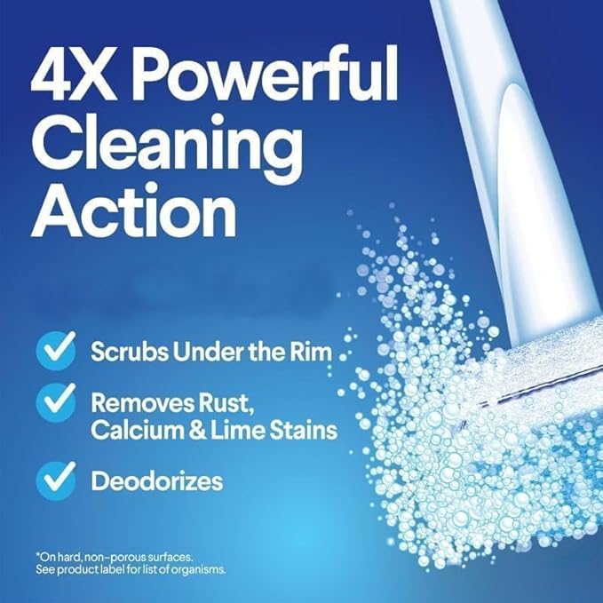 50 Count Toilet Wand Refills for Upgrade Scrubbing Fiber Cotton Brush Heads Compatible with Clorox Toilet Wand for Bathroom Efficient Cleaning