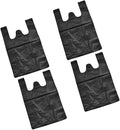 200pcs Black Kitchen Garbage Bags Thickened Plastic Trash Bags with Handles 48.5x31cm for Bathroom Office Home Wastebasket Liners