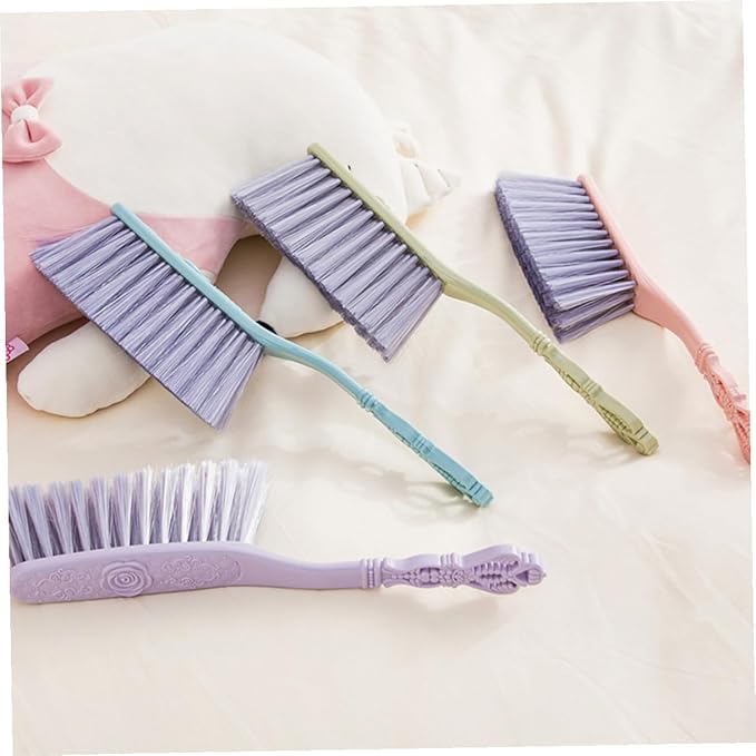 6pcs Household Dusting Brush Set with Thick Hollow Handle Sofa and Bed Cleaning Brush for Furniture Multi-Color Blue Green Pink Sturdy Dust Removal Tool for Home Use