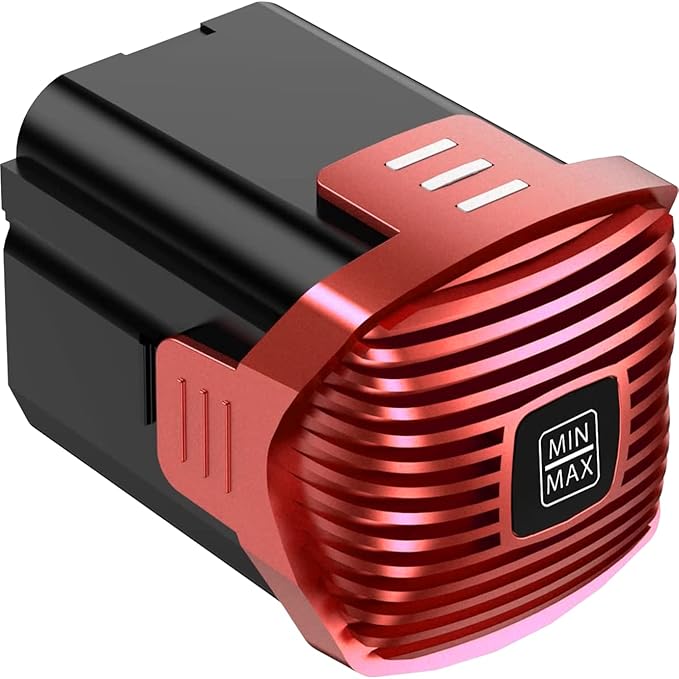 V-R8 Vacuum Replacement Rechargeable Battery 2500mAh 22.2V 55.5Wh Lithium Ion Cordless Vacuum Cleaner Lightweight Stick Up to 50 Min Runtime Red (NOT for V-S12)