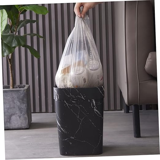 Capacity Square Waste Basket Plastic Office Trash Can Bathroom Accessories Decor