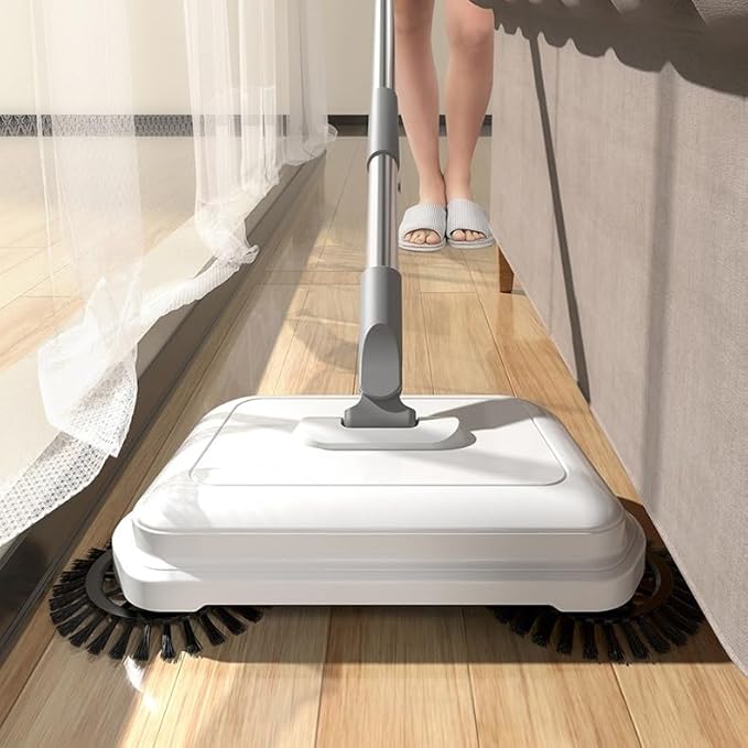 Hand Push Sweeper Household Broom Dustpan for Mopping The Floor